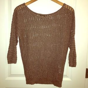 Brown and Gold Express Sweater!